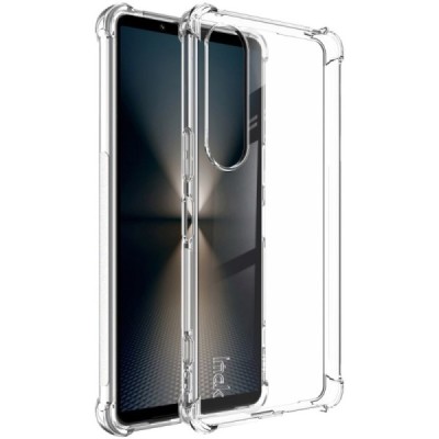 Sony Xperia 1 VI Imak reinforced protection hard silicone TPU transparent case - back | Priedai.lt