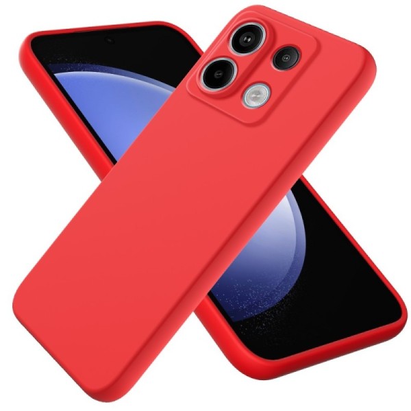 „Shell“ hard silicone (TPU) case - red (Redmi Note 13 Pro 5G / Poco X6 5G)