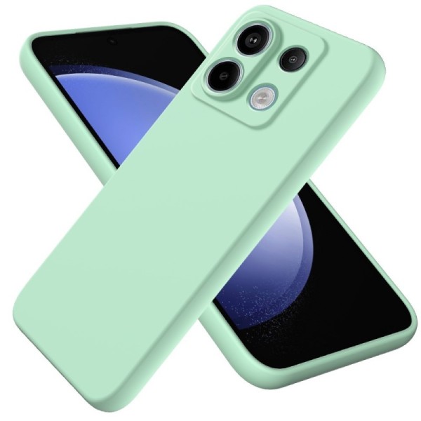 „Shell“ hard silicone (TPU) case - green (Redmi Note 13 Pro 5G / Poco X6 5G)