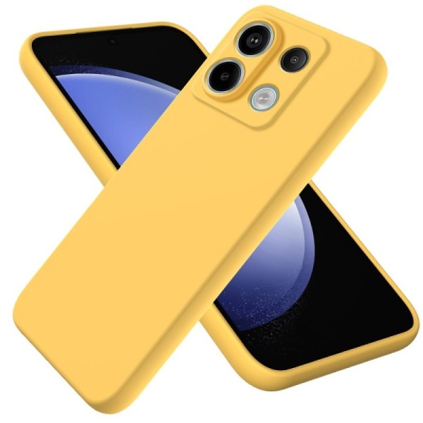 „Shell“ hard silicone (TPU) case - yellow (Redmi Note 13 Pro 5G / Poco X6 5G)