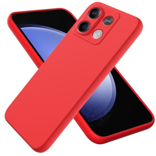 „Shell“ hard silicone (TPU) case - red (Redmi Note 13 5G)