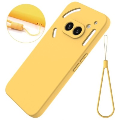 Nothing Phone 2a (2a Plus) Shell hard liquid silicone (TPU) case yellow - cover | Priedai.lt