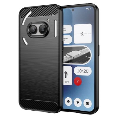 Nothing Phone 2a (2a Plus) "Carbon" hard silicone (TPU) black case - cover | Priedai.lt