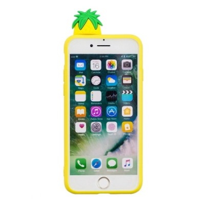 Apple iPhone 7 „Squezy“ Pineapple kieto silikono TPU geltonas dėklas - nugarėlė | Priedai.lt