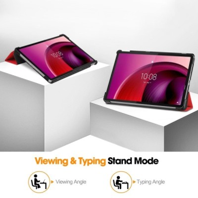 Lenovo Tab M11 (TB330FU) Flip Book Case - red (foldable) | Priedai.lt