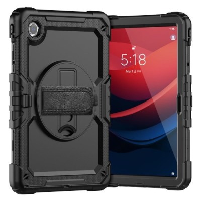 Lenovo Tab M11 (TB330FU) reinforced protection (360°) black case - back | Priedai.lt