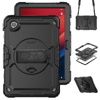 Lenovo Tab M11 (TB330FU) reinforced protection (360°) black case - back | Priedai.lt