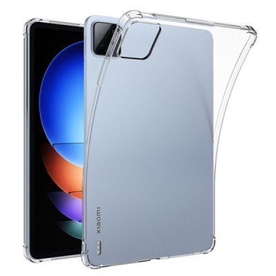 Xiaomi Pad 6S Pro reinforced protection hard silicone TPU transparent case - back | Priedai.lt