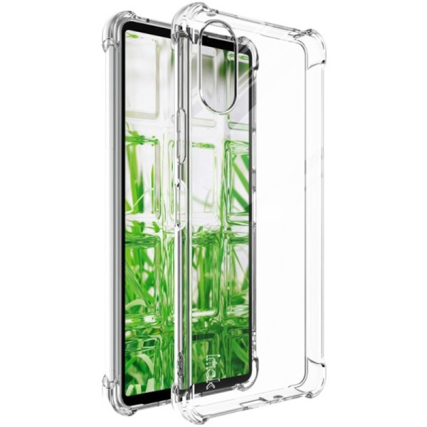 „Imak“ reinforced protection hard silicone (TPU) case - transparent (Xperia 10 VI)