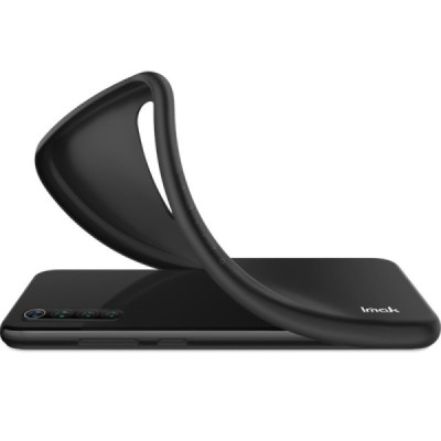Samsung Galaxy A55 5G (SM-A556) „Imak“ hard silicone TPU black case - back | Priedai.lt