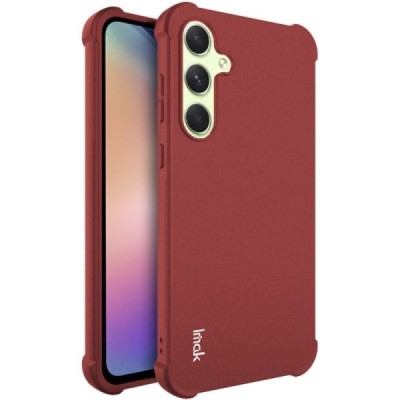 Samsung Galaxy A55 5G (SM-A556) Imak reinforced protection hard silicone TPU burgundy case - back | Priedai.lt