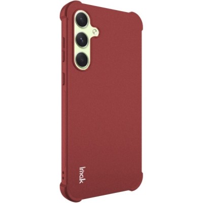 Samsung Galaxy A55 5G (SM-A556) Imak reinforced protection hard silicone TPU burgundy case - back | Priedai.lt
