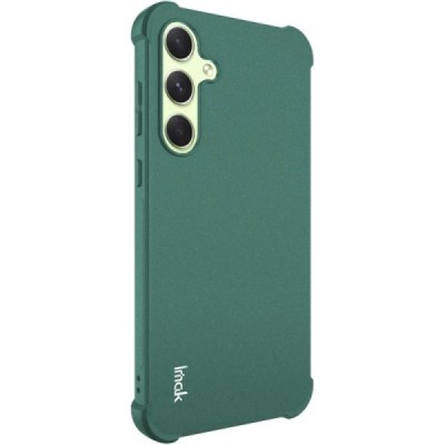 Samsung Galaxy A55 5G (SM-A556) Imak reinforced protection hard silicone TPU green case - back | Priedai.lt