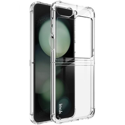 Samsung Galaxy Flip7 FE / Flip6 Imak reinforced protection hard silicone TPU transparent case - back | Priedai.lt