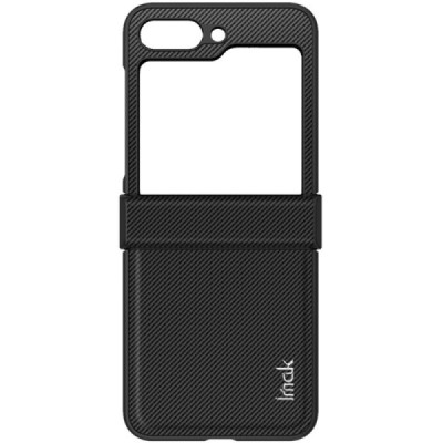 Samsung Galaxy Flip7 FE / Flip6 Imak Fiber black plastic case - back | Priedai.lt
