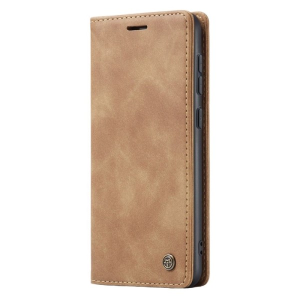 „CaseMe“ Retro Solid Flip Case - light brown (Galaxy S24+)
