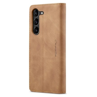 Samsung Galaxy S24+ (SM-S926) CaseMe Retro Solid Flip Case Book - light brown | Priedai.lt