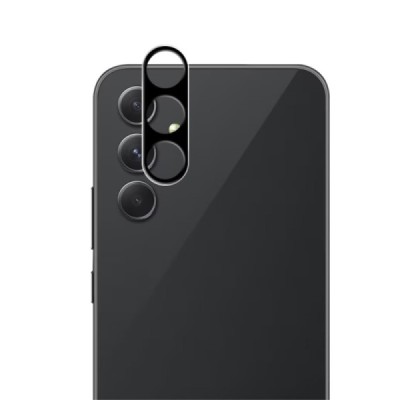 Samsung Galaxy A55 5G (SM-A556) Mocolo Tempered Glass protective rear camera black glass 0.3 mm | Priedai.lt