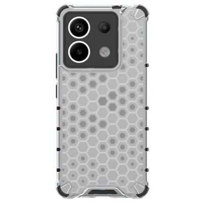 Honeycomb enhanced protection Xiaomi Redmi Note 13 Pro 5G (Poco X6 5G) transparent hard silicone (TPU) and plastic case | Prieda