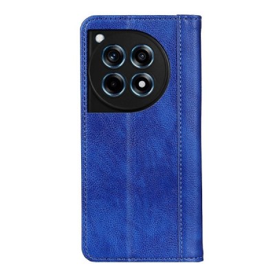 OnePlus 12R (Ace 3) blue leather flip case - booklet with magnet | Priedai.lt
