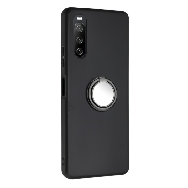 „Kickstand“ hard silicone (TPU) case - black (Xperia 10 VI)