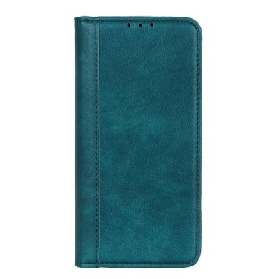 Sony Xperia 1 VI green leather flip case - booklet with magnet | Priedai.lt