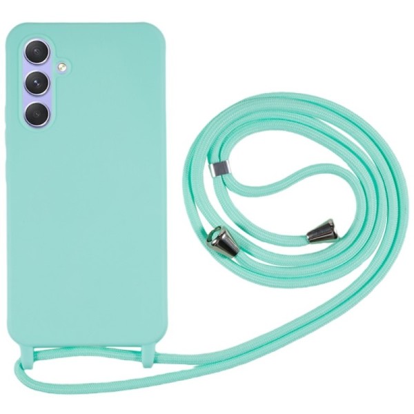 „Strap“ hard silicone (TPU) case - mint (Galaxy A55)