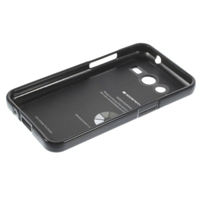 Mercury TPU kieto silikono juodas Samsung Galaxy Core 2 G355 dėklas - nugarėlė / Priedai.lt
