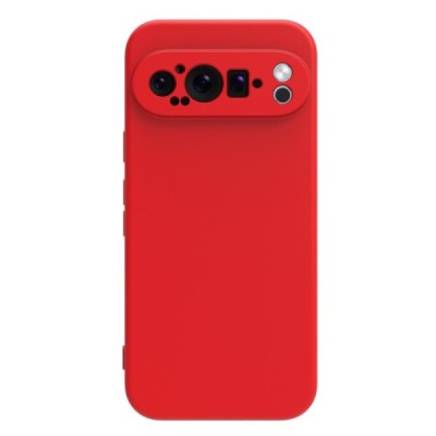 Google Pixel 9 Pro Shell hard liquid silicone (TPU) case red - cover | Priedai.lt