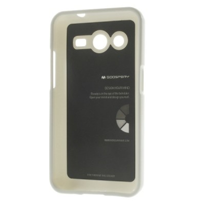 Mercury TPU kieto silikono baltas Samsung Galaxy Core 2 G355 dėklas - nugarėlė / Priedai.lt