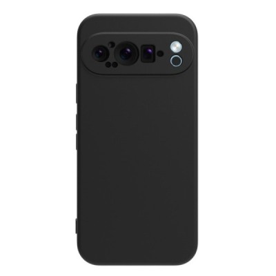 Google Pixel 9 Pro XL Shell hard liquid silicone (TPU) case black - cover | Priedai.lt
