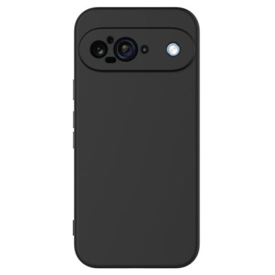 Google Pixel 9 Shell hard liquid silicone (TPU) case black - cover | Priedai.lt