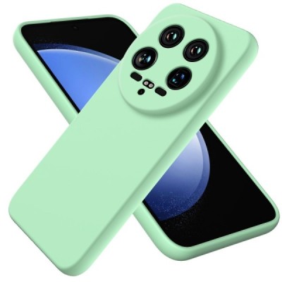 Xiaomi 14 Ultra Shell hard liquid silicone (TPU) case green - cover | Priedai.lt