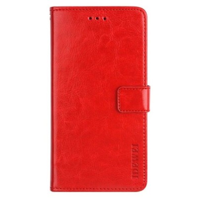 Cat S75 „IDEWEI“ flip red leather case - wallet | Priedai.lt