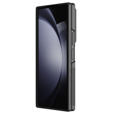 Samsung Galaxy Fold6 5G (SM-F956B) „Nillkin“ CamShield Kickstand black case, back with camera protection | Priedai.lt