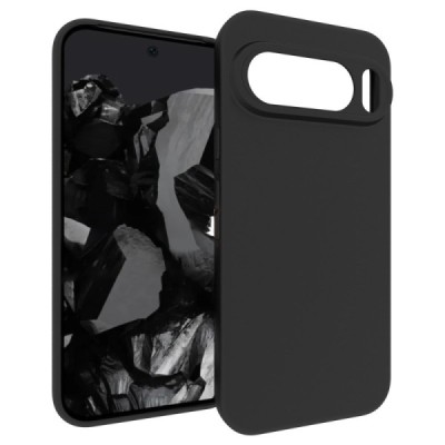 Google Pixel 9 Pro XL hard silicone (TPU) black case - cover | Priedai.lt