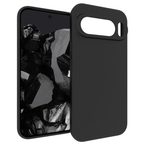 Hard silicone (TPU) case - black (Pixel 9 Pro XL)