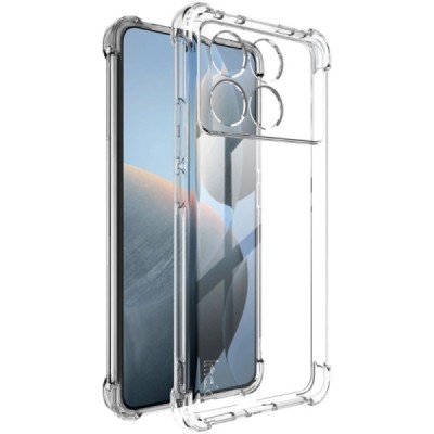 Xiaomi Poco X6 Pro 5G (Redmi K70E) Imak reinforced protection hard silicone TPU transparent case - back | Priedai.lt