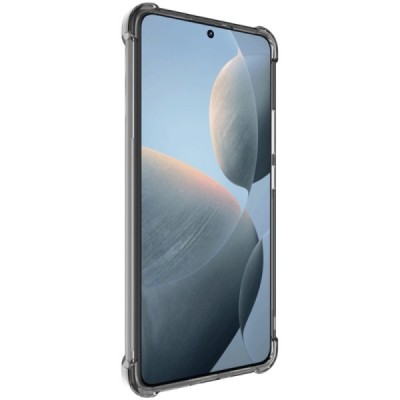 Xiaomi Poco X6 Pro 5G (Redmi K70E) Imak reinforced protection hard silicone TPU gray case - back | Priedai.lt