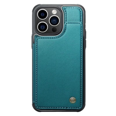 Apple iPhone 15 Pro „CaseMe“ Wallet green case - cover | Priedai.lt