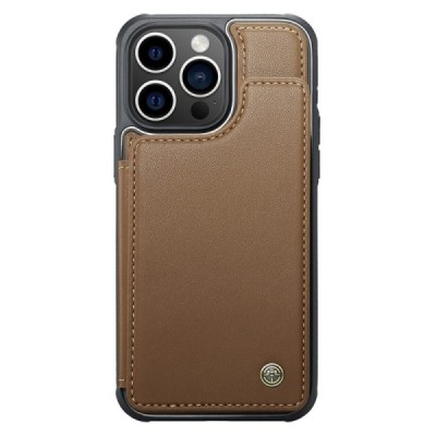 Apple iPhone 15 Pro „CaseMe“ Wallet brown case - cover | Priedai.lt