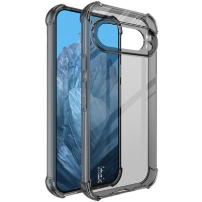 Google Pixel 9 Pro XL Imak reinforced protection hard silicone TPU gray case - back | Priedai.lt