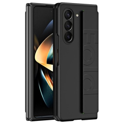 Samsung Galaxy Fold6 5G (SM-F956B) Foldable black plastic case - back | Priedai.lt