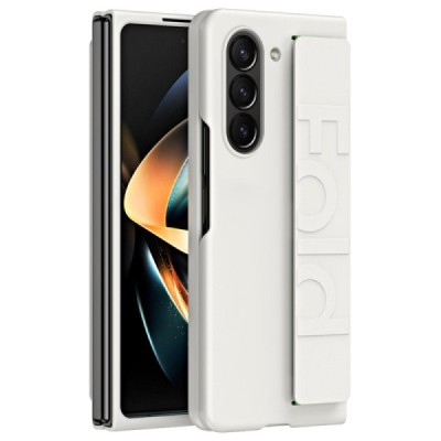 Samsung Galaxy Fold6 5G (SM-F956B) Foldable sand color plastic case - back | Priedai.lt