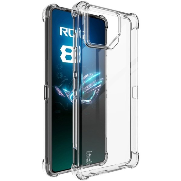„Imak“ reinforced protection hard silicone (TPU) case - transparent (Rog Phone 8 / 8 Pro)