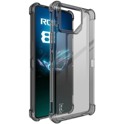 Asus Rog Phone 8 (8 Pro) Imak reinforced protection hard silicone TPU gray case - back | Priedai.lt