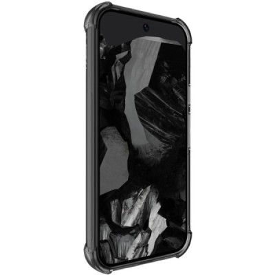 Google Pixel 9 (9 Pro) Imak reinforced protection hard silicone TPU gray case - back | Priedai.lt