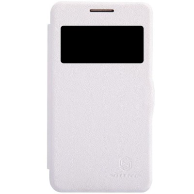 Samsung Galaxy Core 2 G355 baltas odinis atverčiamas Nillkin Fresh dėklas / Priedai.lt