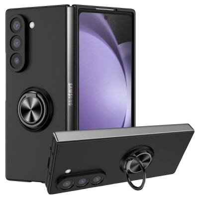 „Kickstand“ Samsung Galaxy Fold6 5G (SM-F956B) black case - back | Priedai.lt