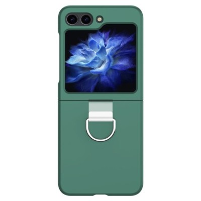 Samsung Galaxy Flip7 FE / Flip6 „Ring“ plastic green case - back | Priedai.lt